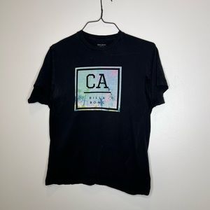 Billabong Medium Black California Graphic Core Short Sleeve T-Shirt